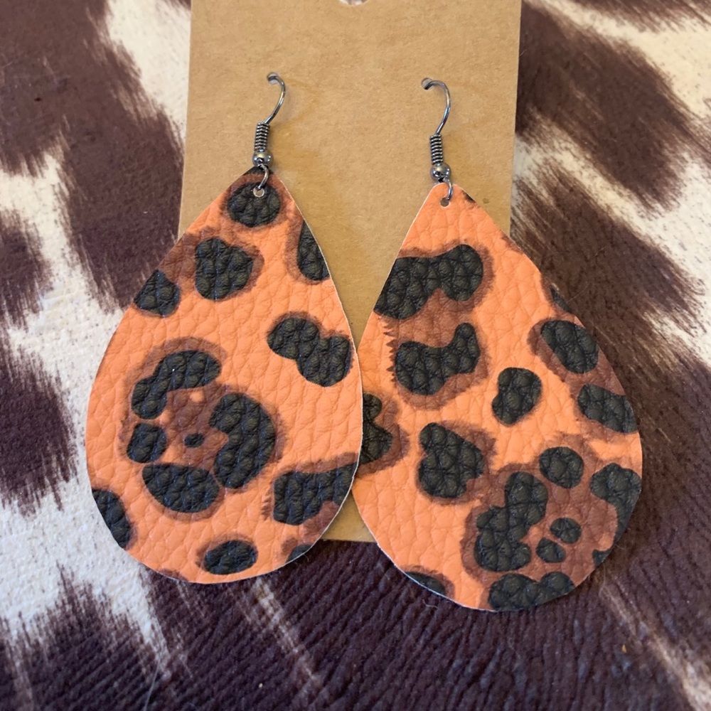 Cheetah earrings